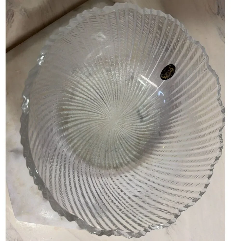 Vintage Ashford Pattern Glass Bowl produced by Crystal Clear Studios